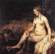 Bathsheba at Her Bath f Rembrandt